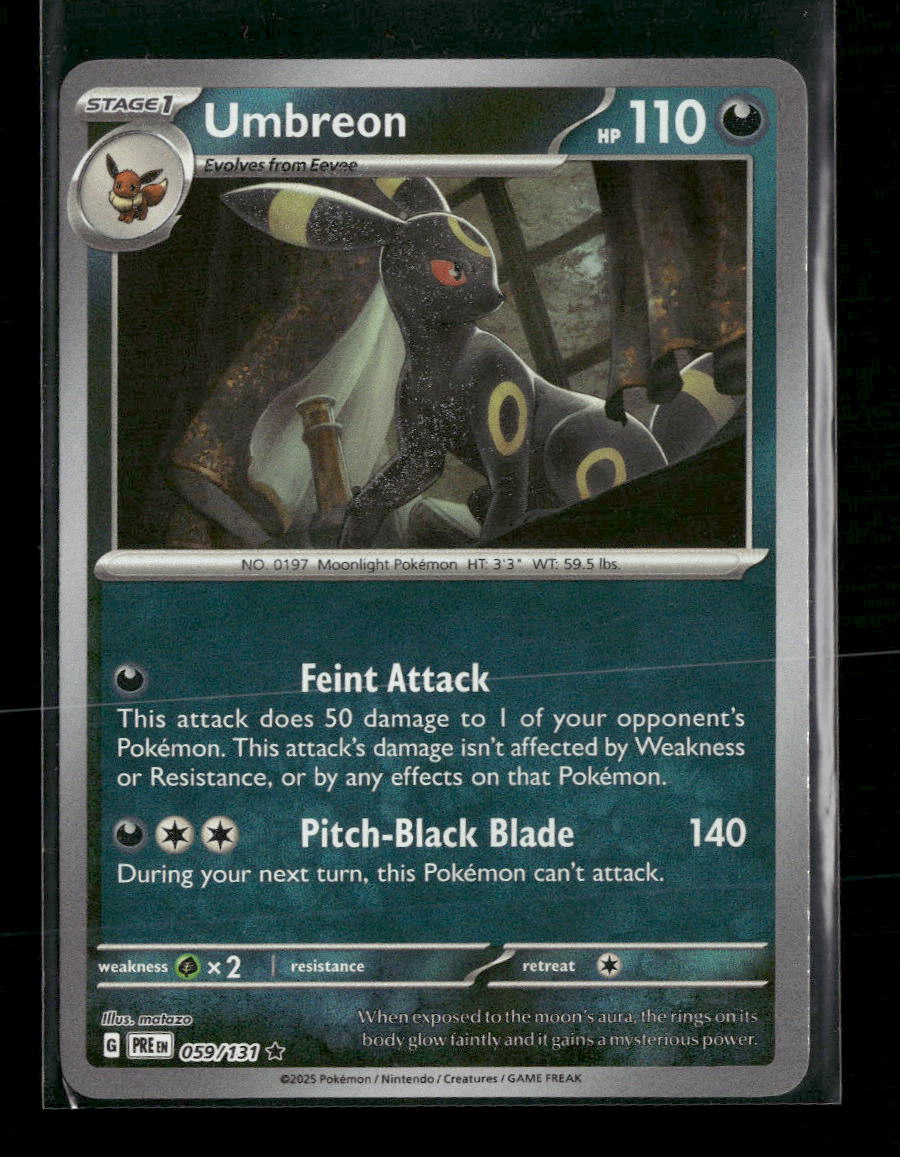 SV: Prismatic Evolutions Umbreon (Master Ball Pattern) Holo #059/131