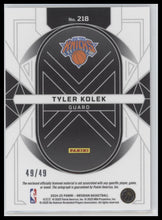 2024-25 Panini Obsidian Pink Flood Patch Auto Tyler Kolek Rookie #/49 #218