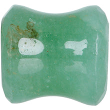 00G Green Aventurine Natural Stone Faceted Saddle Plug Set
