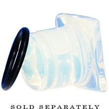 1/2 Opalite Semi Precious Stone Pyramid Top Plug