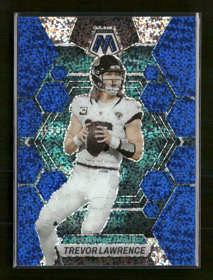 2023 Panini Mosaic Blue Sparkle Trevor Lawrence #/96 #102