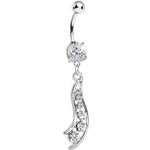 Crystalline Gem Journey Swirl Belly Ring
