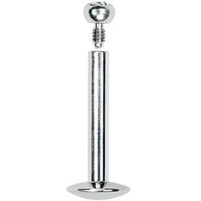 14G 3/8 Internally Threaded 2.5mm Gem Ball Labret