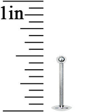 16G 3/8 Internally Threaded 2.5mm Gem Ball Labret