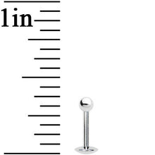 18G 1/4 Internally Threaded 2.5mm Ball Labret