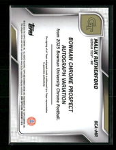 2025 Bowman University Chrome Blue Refractor Malik Rutherford Auto #BCA-MR