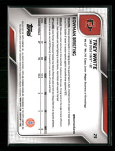 2025 Bowman University Chrome Red Shimmer Refractor Trey White 8/10 #25