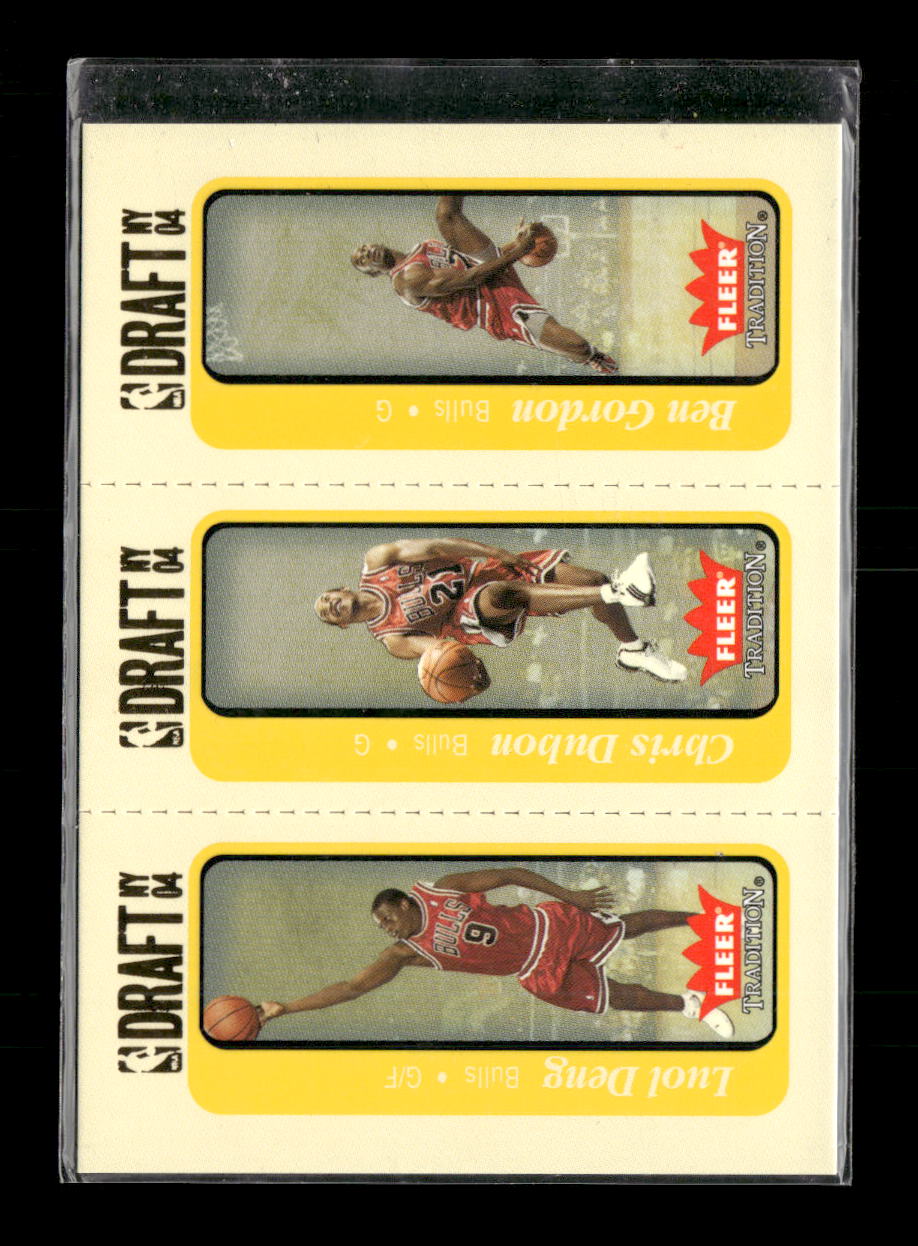 Fleer Tradition Rookies Luol Deng / Chris Duhon / Ben Gordon Rookie #/375 #254
