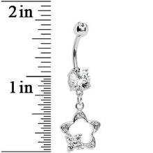 Crystalline Gem StarFlower Belly Ring