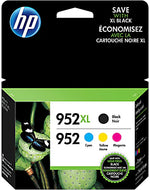 New, Pre-Owned - HP 952XL Black & 952 Cyan, Magenta, Yellow Ink Cartridge - 4 Pack