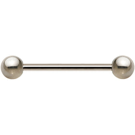 14G Grade 23 Solid Titanium Barbell 3/4 5mm