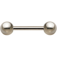 14G Grade 23 Solid Titanium Barbell 1/2 5mm
