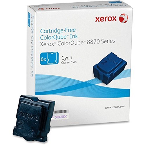 New, Pre-Owned - Xerox ColorQube 8870 / 8880 Cyan Solid Ink Pack (6 Sticks), 108R00950