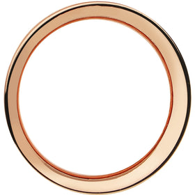 9/16 Double Flare Rose Gold Plated Hollow Tunnel Plug