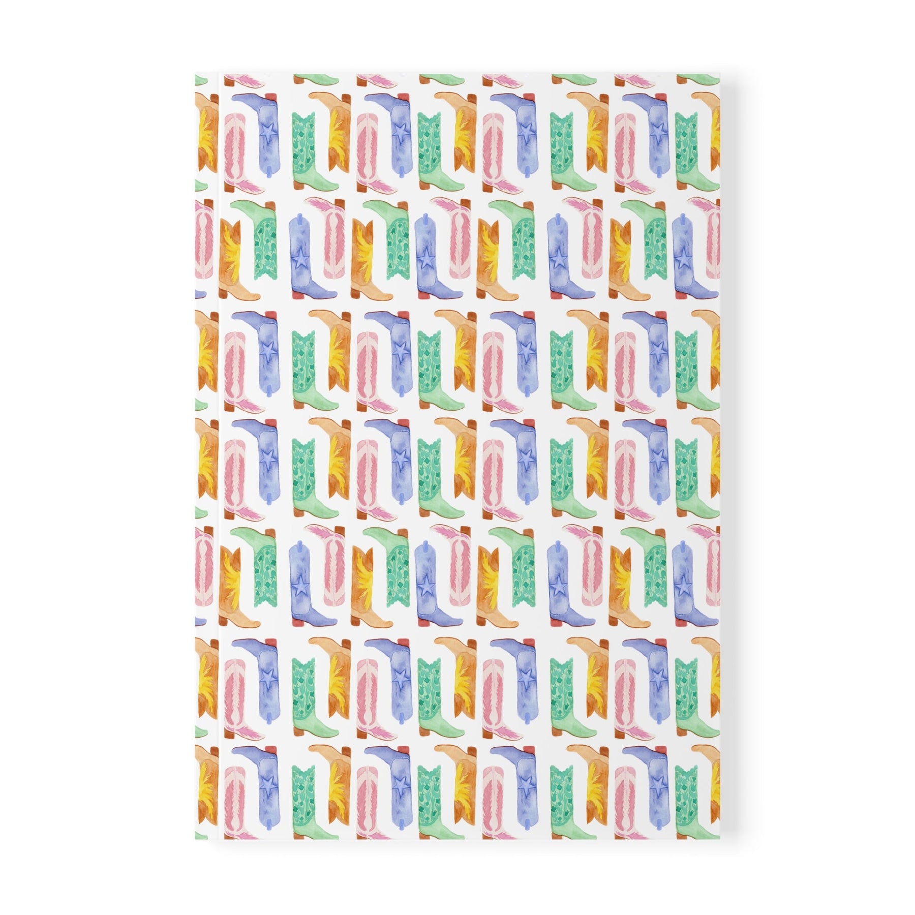 Watercolor Cowboy boots Softcover Notebook