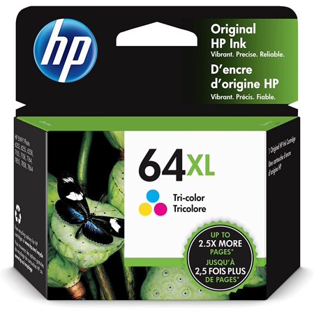 New, Pre-Owned - HP 64XL (N9J91AN) Tri-Color Ink Cartridge