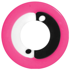 00G Pink Neon Acrylic Modern Yin Yang Screw Fit Tunnel Plug