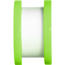 9/16 Green Neon Acrylic Modern Yin Yang Screw Fit Tunnel Plug