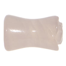2G Natural Rose Quartz Blooming Flower Stone Saddle Plug