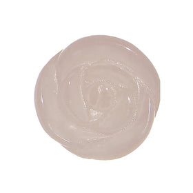 0G Natural Rose Quartz Blooming Flower Stone Saddle Plug Set