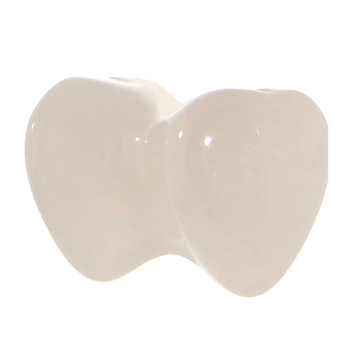 2G Natural Rose Flower Quartz Sweet Heart Stone Saddle Plug