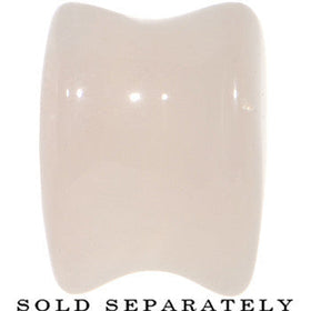 9/16  Natural Rose Quartz Sweet Heart Stone Saddle Plug Set
