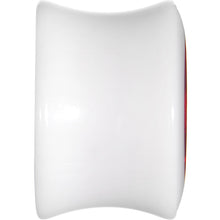 9/16 White Acrylic Red Metallic Rose Flower Plug