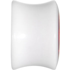 9/16 White Acrylic Red Metallic Rose Flower Plug