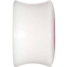 5/8 White Acrylic Pink Metallic Rose Flower Plug