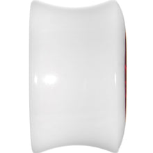 5/8 White Acrylic Red Metallic Rose Flower Plug