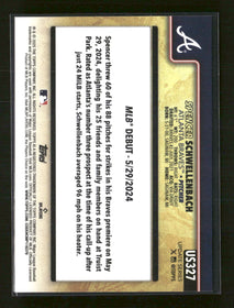2025 Topps Update Golden Mirror Variations Spencer Schwellenbach #US327
