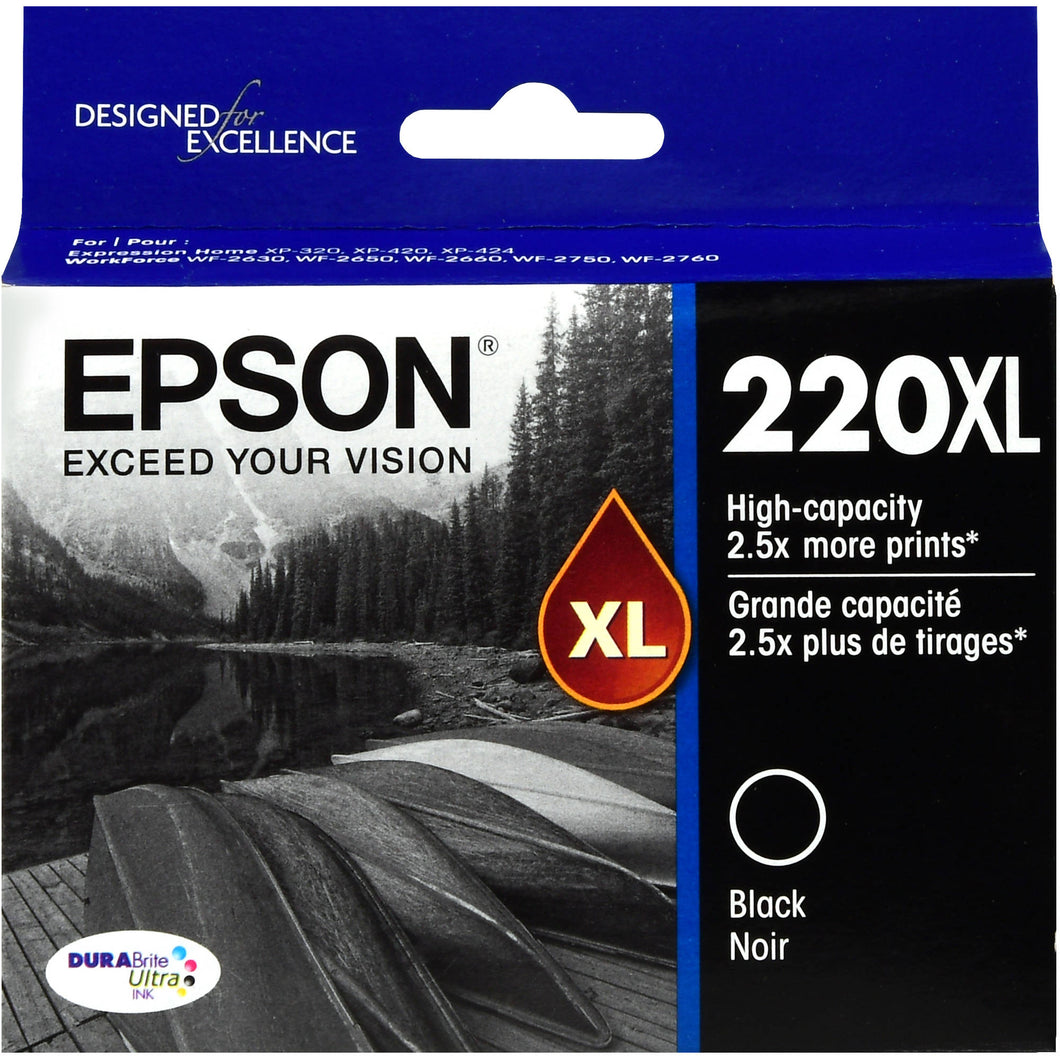 New, Pre-Owned - Epson 220XL High-capacity Black Ink Cartridge