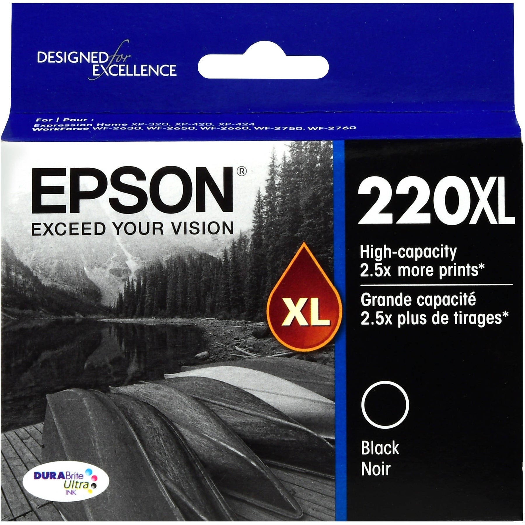 New, Pre-Owned - Epson 220XL High-capacity Black Ink Cartridge