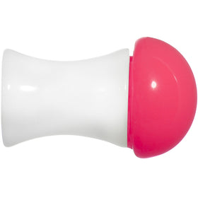 2G White Neon Pink Acrylic Saddle Plug
