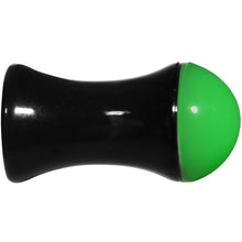 4G Black Neon Green Acrylic Saddle Plug