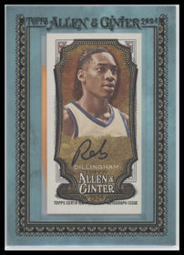 2024 Allen & Ginter Framed Mini Baseball Auto Blue Rob Dillingham #/50 #MA-RD