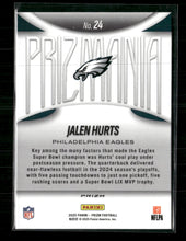 2025 Panini Prizm Prizmania Jalen Hurts #24