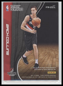 2017-18 Panini Certified Fabric Game Rookies Holo Blue Zach Collins #/1 #FR-ZCL