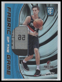 2017-18 Panini Certified Fabric Game Rookies Holo Blue Zach Collins #/1 #FR-ZCL