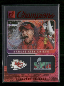 2023 Clearly Donruss Champions Red Andy Reid #/100 #2