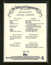 2020 Topps Allen & Ginter Gold Refractor #/50 Jacob DeGrom #146