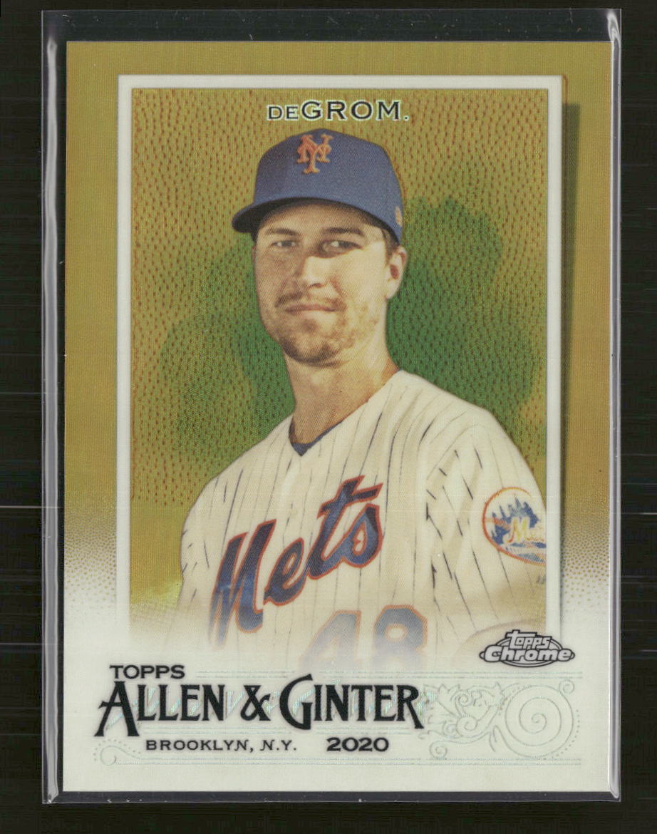 2020 Topps Allen & Ginter Gold Refractor #/50 Jacob DeGrom #146