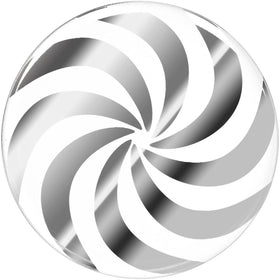 24mm Clear Acrylic Pinwheel Saddle Plug