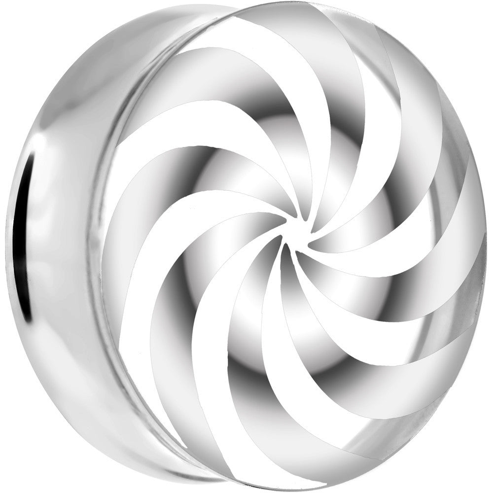 24mm Clear Acrylic Pinwheel Saddle Plug