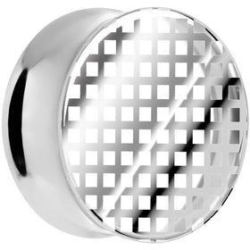 20mm Clear Acrylic Screen Print Saddle Plug