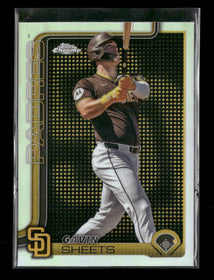 2025 Topps Chrome Lightboard Logo Base Variations Gavin Sheets #158