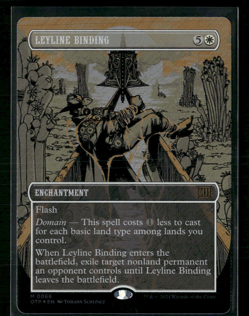 Outlaws of Thunder Junction: Breaking News Leyline Binding (Textured Foil) #66