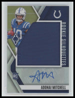 2024 Panini Phoenix Rookie Silhouettes Silver Adonai Mitchell #/75 #RS-AML