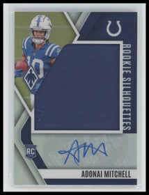 2024 Panini Phoenix Rookie Silhouettes Silver Adonai Mitchell #/75 #RS-AML