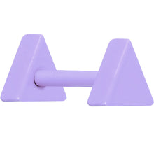 Light Purple Enamel Geometry Triangle Cartilage Earring